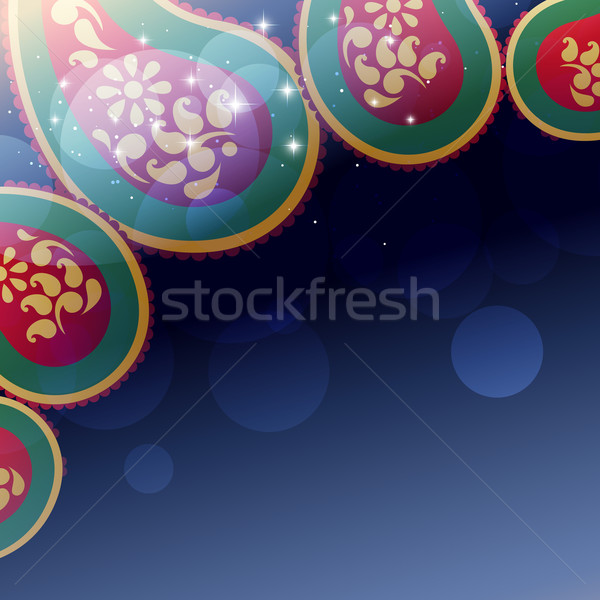 indian paisley design Stock photo © Pinnacleanimates