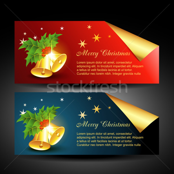 Vecteur Noël étiquettes élégant design illustration [[stock_photo]] © Pinnacleanimates