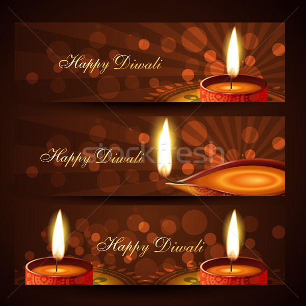 Diwali mooie ingesteld ontwerp achtergrond kunst Stockfoto © Pinnacleanimates