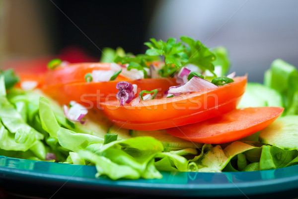 Foto stock: Tomates · salada · prato · verão · restaurante