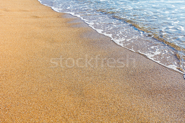 軟 波 海 沙灘 太陽 光 商業照片 © pixachi