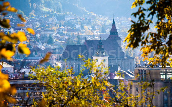 View of Brasov old city located in the central part of Romania Stock photo © pixachi