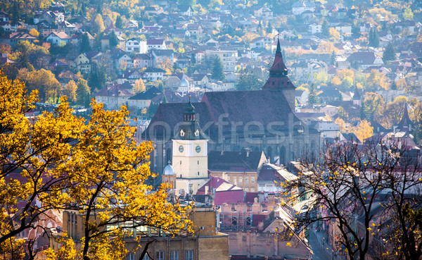View of Brasov old city located in the central part of Romania Stock photo © pixachi