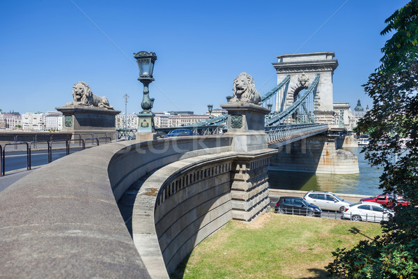Chain Bridge in Budapest Stock photo © pixachi