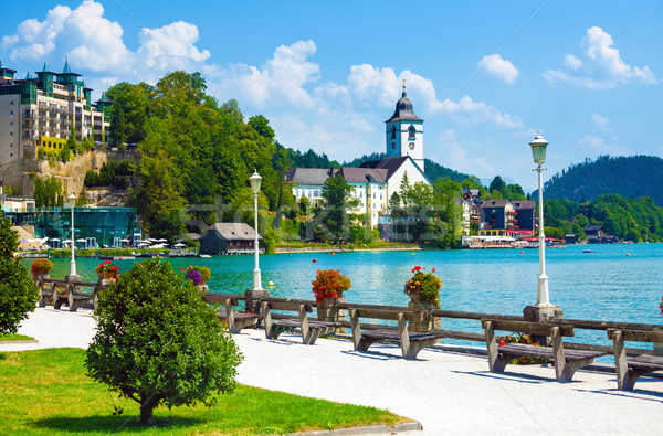 Görmek göl Avusturya doğa yaz Stok fotoğraf © pixachi
