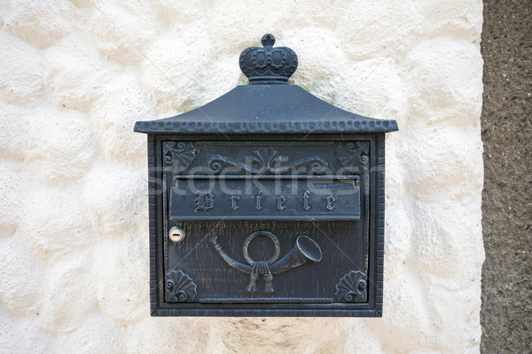 Old typical maibox on Hallstatt village Stock photo © pixachi