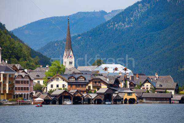View of Hallstatt village Stock photo © pixachi