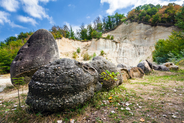 Wonen groeiend stenen roma Roemenië 2012 Stockfoto © pixachi