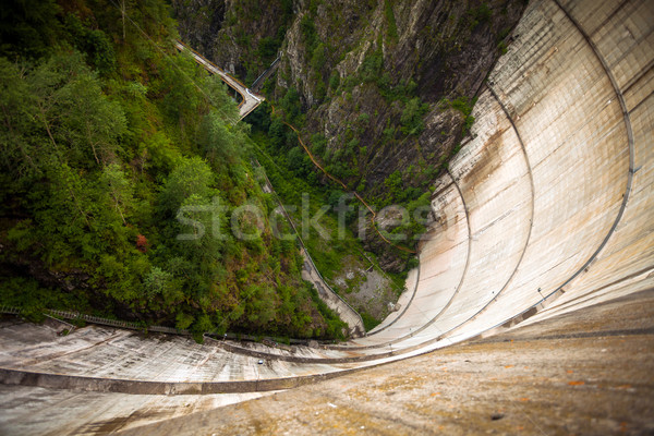 Bicaz Dam heigh seen from the top Stock photo © pixachi