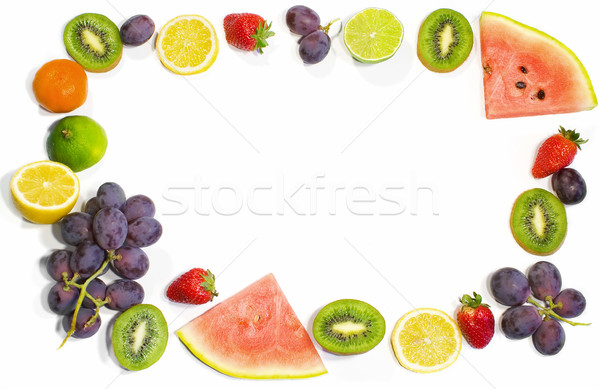 Frame fruits Stock photo © pixelman