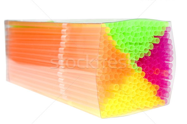 Colorful drinking straws Stock photo © pixelman