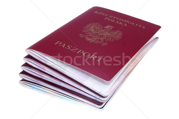 Stok fotoğraf: Pasaport · yalıtılmış · seyahat · turizm · vize