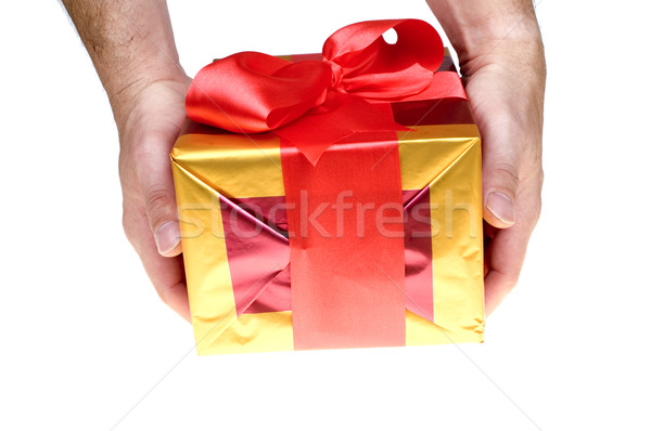 Giving present Stock photo © pixelman