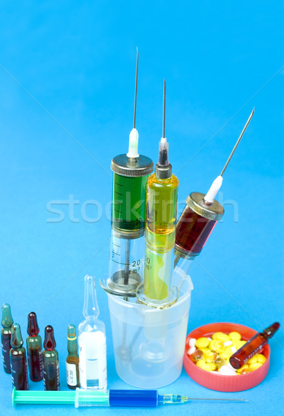 Syringes and ampoules Stock photo © pixelman