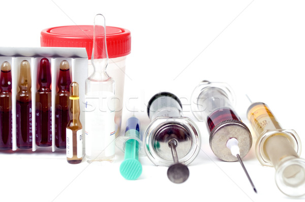 Syringes and ampoules Stock photo © pixelman