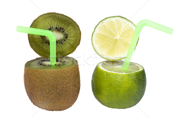 Stock foto: Kalk · kiwi · abstrakten · Obst · trinken · farbenreich