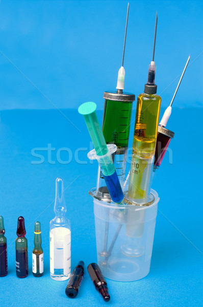 Syringes and ampoules Stock photo © pixelman