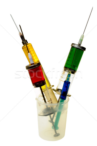 Glass Syringes isolated Stock photo © pixelman