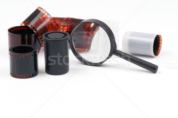 Magnifying glass and cliche Stock photo © pixelman