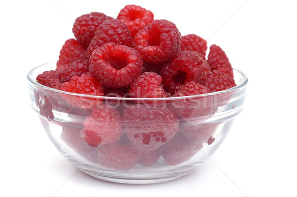 Raspberry on glass  cup Stock photo © pixelman