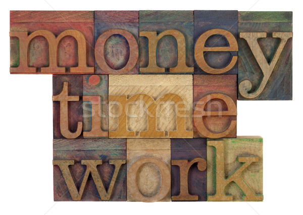 money, time and work Stock photo © PixelsAway