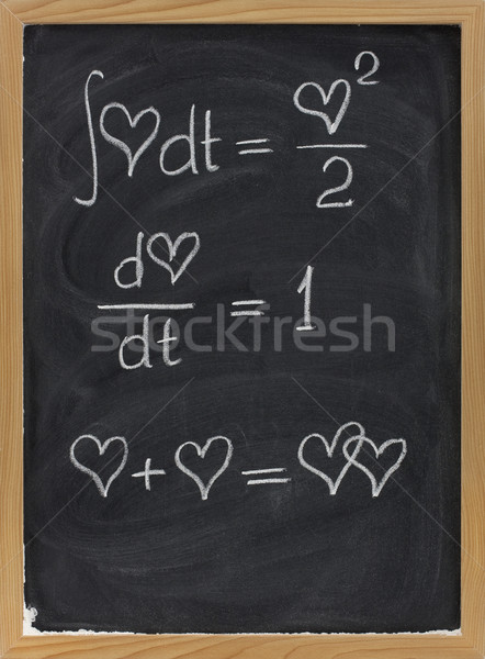 Wiskunde liefde formules hart argument Stockfoto © PixelsAway