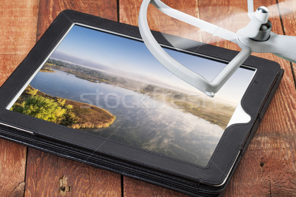 drone aerial photography concept Stock photo © PixelsAway