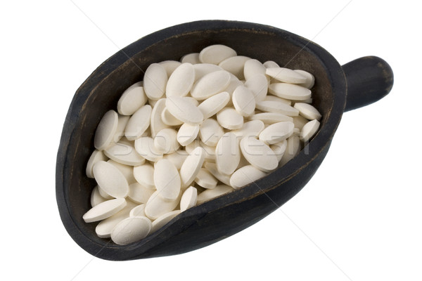 scoop of white dietary supplement pills Stock photo © PixelsAway