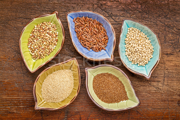 gluten free grains bowl set Stock photo © PixelsAway