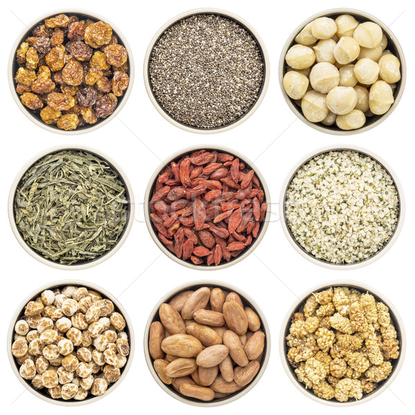 superfood collection in isolated bowls Stock photo © PixelsAway
