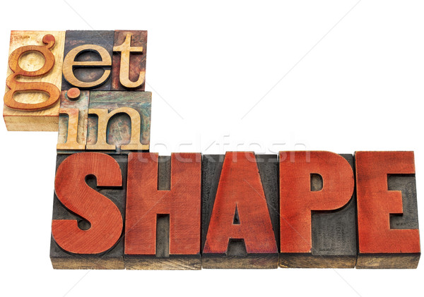 get in shape motivation banner Stock photo © PixelsAway