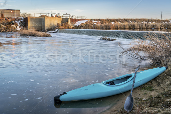 kayak and river diversion dam Stock photo © PixelsAway
