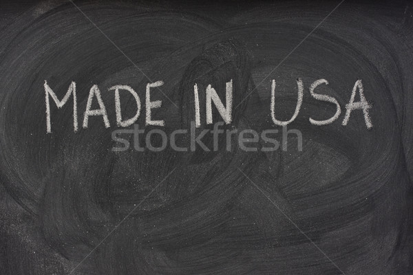 made in USA on a blackboard  Stock photo © PixelsAway