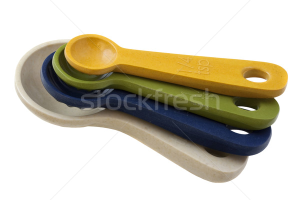 set of kitchen measuring spoons Stock photo © PixelsAway