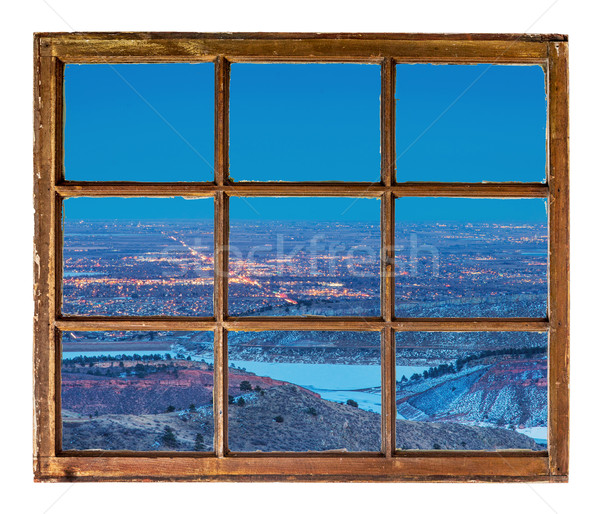 cityscape night window view Stock photo © PixelsAway