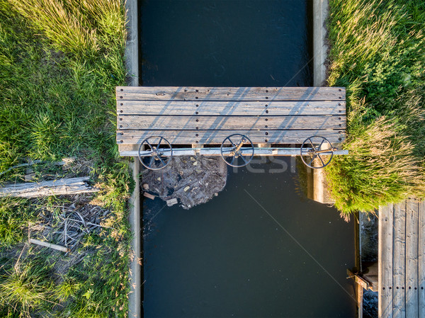 irrigation ditch aerial view Stock photo © PixelsAway