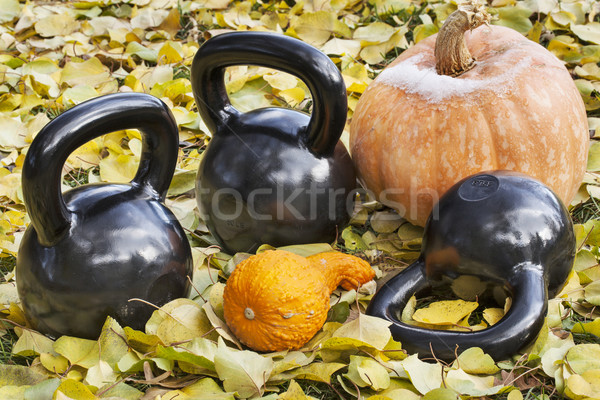 iron  kettlebells outdoors Stock photo © PixelsAway