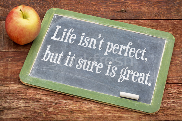 Life is not perfect, but it sure is great Stock photo © PixelsAway