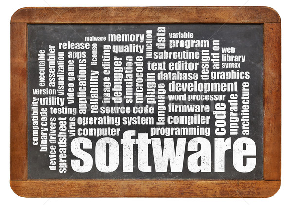 software word cloud Stock photo © PixelsAway