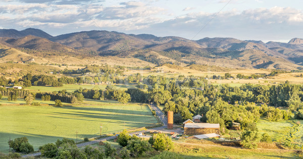 Zdjęcia stock: Colorado · panorama · Świt · świetle · fort