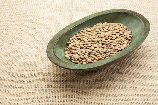 Stock photo: green lentils