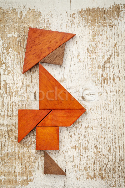 tangram fat man Stock photo © PixelsAway