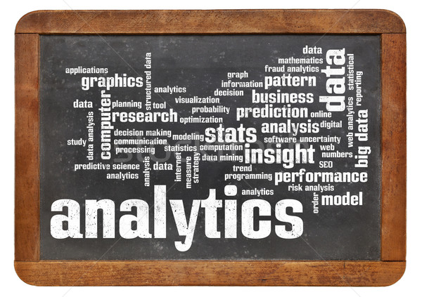 Google analytics nor cuvant tablă nor cuvinte Imagine de stoc © PixelsAway