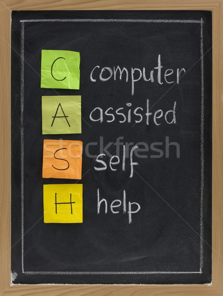 computer assisted self help (CASH) Stock photo © PixelsAway