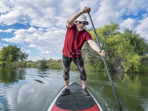 stand up paddling - SUP Stock photo © PixelsAway