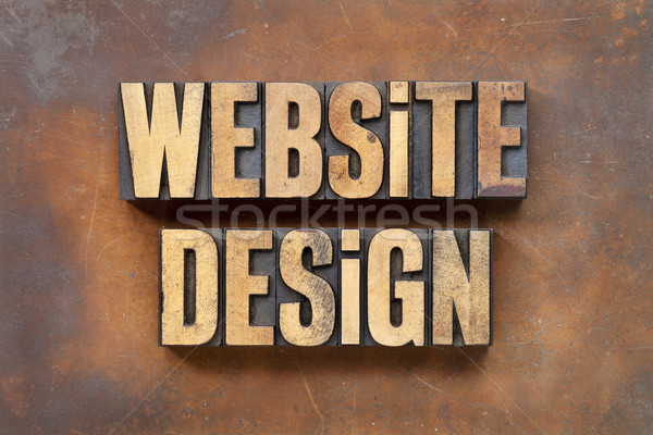 Web sitesi tasarımı Internet hizmet metin bağbozumu Stok fotoğraf © PixelsAway