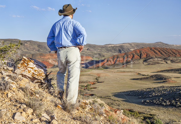 male hiker in Red Mountain Stock photo © PixelsAway
