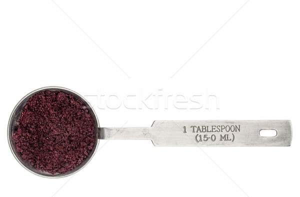 acai berry powder in a measuring tablespoon Stock photo © PixelsAway