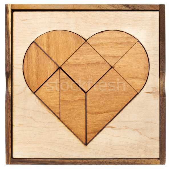Stock photo: heart tangram