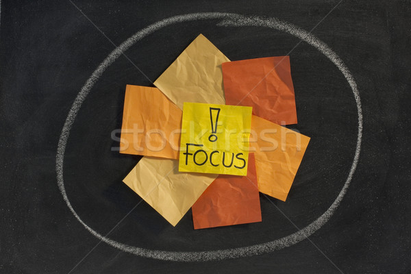 focus concept on blackboard Stock photo © PixelsAway